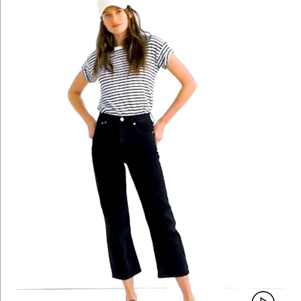 Madewell Wide Leg Black Denim